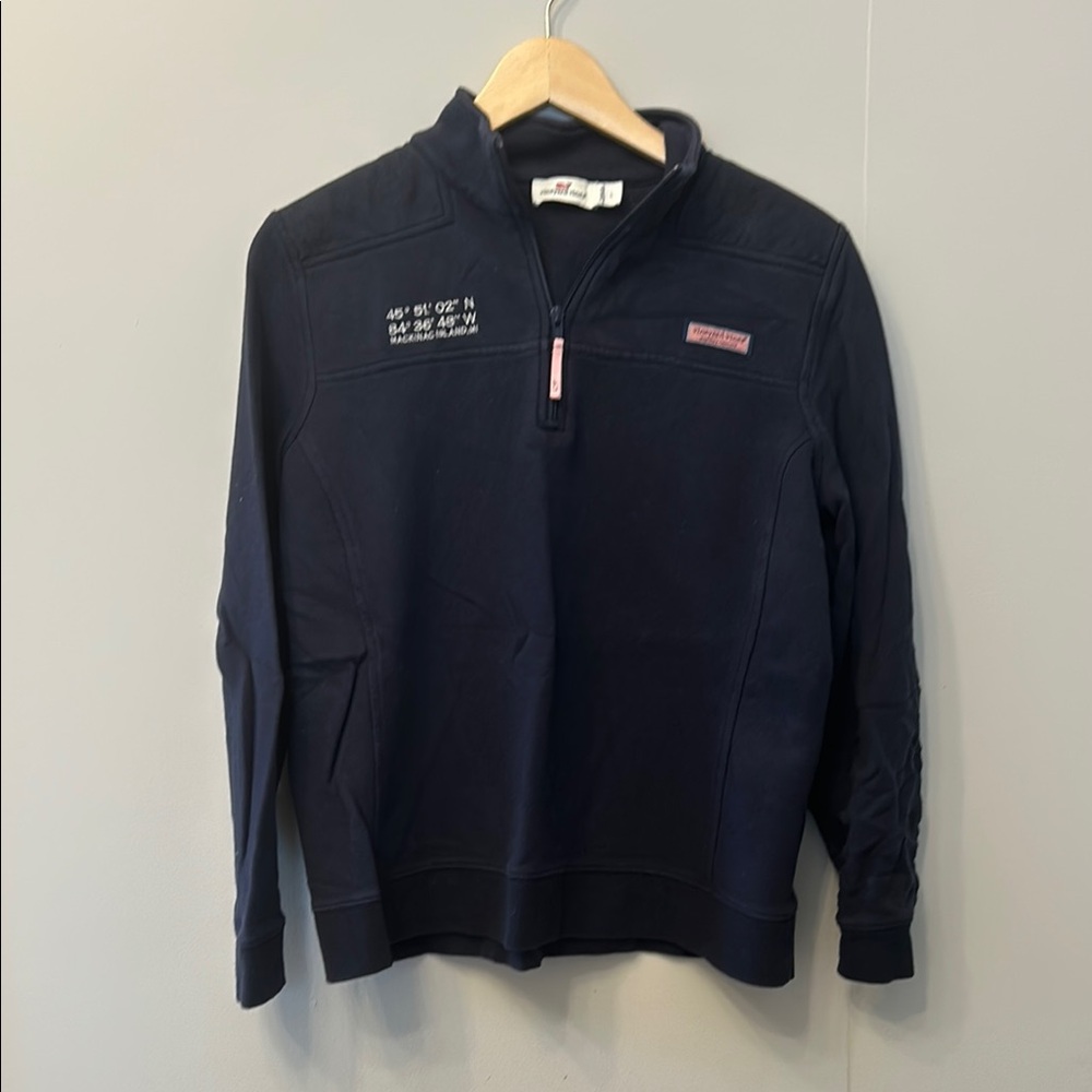 Vineyard Vines Dark Blue Quarter-Zip Pullover